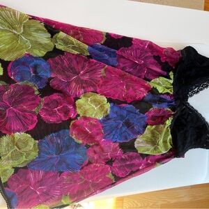 On Gossamer Vibrant Floral Evening Gown